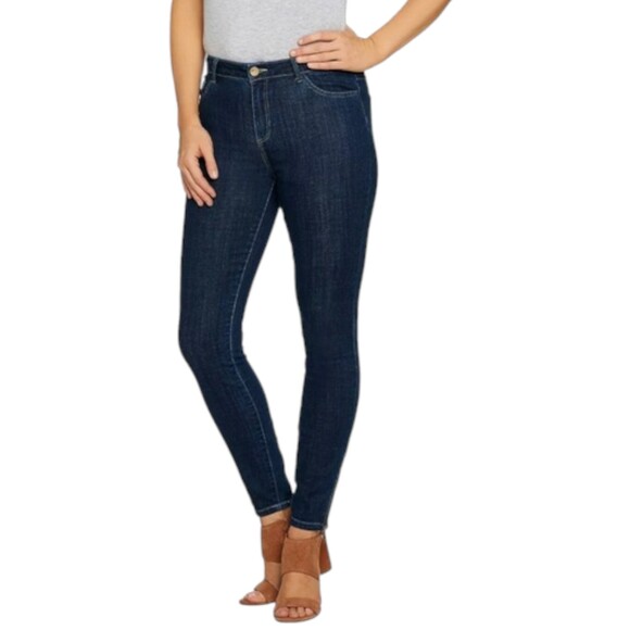 LOGO lori goldstein mid rise skinny jeans size 12 - Picture 1 of 10